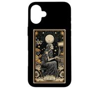 The Arcade Girl Carte de Tarot rétro des années 80 Motif Squelette Coque pour iPhone 16 Plus