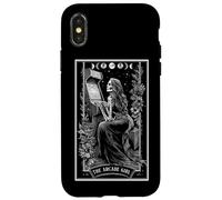 The Arcade Girl Carte de Tarot rétro des années 80 Motif Squelette Coque pour iPhone X/XS