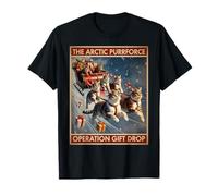 The Arctic Purrforce - Balade Classique en traîneau de Noël pour Chats T-Shirt