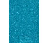 The Ark Craft Lot de 5 cartes pailletées 250 g/m² Turquoise Format A4