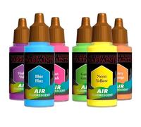 The Army Painter, Air Triads Fluorescents - Peintures prêtes pour aérographe avec 6 x 18 ml de peintures acryliques pré-diluées - Peintures pour aérographe pour figurines D&D et Warhammer