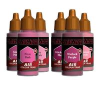 The Army Painter, Air Triads Magenta + Pink - Peintures prêtes pour aérographe Magenta + Rose avec 6 x 18 ml de peintures acryliques pré-diluées - Peintures Air pour figurines D&D et Warhammer