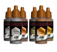 The Army Painter, Air Triads Most-Wanted Metallics - Peintures prêtes pour aérographe - Métalliques avec 6 x 18 ml de peintures acryliques pré-diluées - Peintures Air pour figurines D&D et Warhammer
