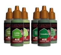 The Army Painter, Air Triads Orcs + Goblins - Peinture prête pour aérographe Orcs + Goblins avec 6x18 ml de peintures acryliques pré-diluées - Peintures pour aérographe pour figurines D&D et Warhammer