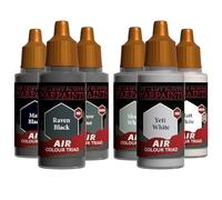 The Army Painter, Airbrush Primary Bundle Greyscale, 2 triades x 6 x 18 ml