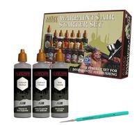 The Army Painter, Airbrush Starter Bundle, incluant : Air Starter Set, DipIt Brush, Air Anti-Shine Varnish, Airbrush Cleaner et Medium - pour DnD, Warhammer et Wargaming.