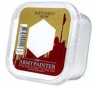 The Army Painter Battlefield : Snow Basing, 150 ML - pour Bases Miniatures et terrains - Scenics d'herbe Statique, modélisme de Terrain - Kit de Base et touffes pour Bases de minis