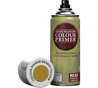 The Army Painter, Colour Primer Desert Yellow, 400 ml Spray Acrylique Jaune Désert, Apprêt pour la Peinture de Figurines Warhammer et Donjon et Dragon