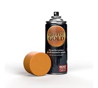The Army Painter, Colour Primer Greedy Gold, 400 ml spray acrylique | Apprêt or cupide pour la peinture de figurines Warhammer et Donjons et Dragons