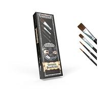 The Army Painter GameMaster Lot de 4 pinceaux de Sol pour Peinture XPS Foam MDF Board Scenery ou Wargaming Terrain: Pinceau Sec Grand Moyen Pinceau de Lavage