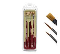 The Army Painter, Hobby Starter Brush Set, 3 Pinceaux Basecoat, Detail et Drybrush en Poils Synthétiques de Toray adaptés à la Peinture sur Figurine pour Jeux de Table Wargames TL5044 Multicolore
