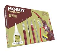 The Army Painter, Hobby Tool Kit - incluant Lime de Loisir, Couteau de Loisir, Perceuse, Coupe-côté, Outil de Sculpture, Green Stuff & Colle Super Gratuite, Kit d'Outils pour Modèles Miniatures