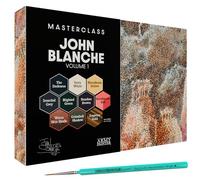 The Army Painter, Masterclass John Blanche Volume 1 Combo, 6 x 18 ml | 6 Warpaints Fanatic, 1 Speedpaint unique, 2 lavis, 1 métallique, 1 impression & 1 pinceau, wargame
