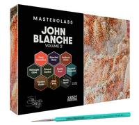 The Army Painter, Masterclass John Blanche Volume 2 combo, 6 Warpaints Fanatic, 1 Speedpaint, 1 lavis, 1 effet, 1 métallique, 1 art print, 1 pinceau - Peinture pour figurines de wargame.