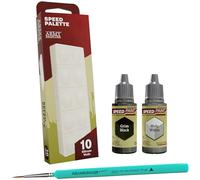The Army Painter, Speed Palette Bundle, Speed Palette, DipIt Brush, Grim Black & Holy White