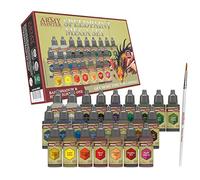 The Army Painter Speedpaint Mega Paint Set Lot de 24 flacons de peinture acrylique non toxique pour mini figurines et modèles miniatures avec 1 pinceau 18 ml