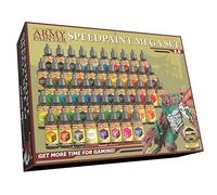 The Army Painter, Speedpaint Mega Set 2.0, 50 x 18ml Peinture Acrylique, y compris 2 Métalliques et Pinceau - Pour Peinture de Figurine Warhammer et Donjon et Dragon