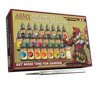 The Army Painter Speedpaint Most Wanted Set 2.0 Combo, Peinture Acrylique 24 Flacons De 18ml Pour Maquettes Et Modélisme De Speedpaint Starter Set, 1 Pinceau Basecout Et 1 Speedpaint Pour Figurine