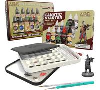 The Army Painter, Starter Bundle Plus+, kit de peinture pour débutants, comprend: Speedpaint 2.0 et Warpaints Fanatic Starter Set, Wargamers XL Wet Palette et 2 pinceaux - idéal pour DnD & Warhammer
