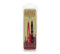 The Army Painter | Tweezers Set | Lot de Deux Pinces : Une à Bout Plat et Une à Bout Pointu, adaptées à l’Assemblage de Figurines en Plastique, Résine et Métal pour Jeux de Table Wargames