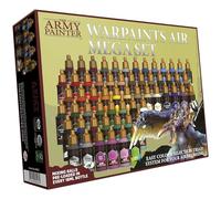 The Army Painter, Warpaints Air Mega Set, 60 x 18 ml Peintures Acryliques Pré-diluées pour Aérographe, Y Compris 9 Métalliques et 1 Fluo - Airbrush Paint - Pour Peinture de Figurine Warhammer
