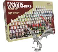 The Army Painter Set de peintures acryliques Warpaints Fanatic 102×18 ml, pinceau et figurine