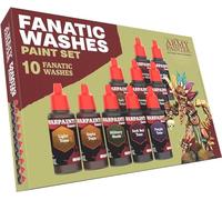 The Army Painter, Warpaints Fanatic Washes Paint Set, 10 x 18 ml Peintures Acryliques - Lavis et Ombres pour modèles de figurines, figurines Warhammer & D&D.