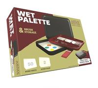 Palette de peinture - The Army Painter - Wet Palette - 50 Lingettes - 2 Éponges - Noir/Bordeaux