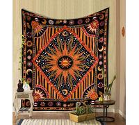 THE ART BOX Affiche Decoration Murale Deco Chambre Decoration Chambre Deco Chambre Aesthetic Tapisserie Murales Decoration Boheme Aesthetic Room Decor Deco Murale Salon, 100% Coton, Soleil Tentures