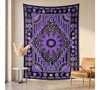 THE ART BOX Affiche Decoration Murale Deco Chambre Decoration Chambre Deco Chambre Aesthetic Tapisserie Murales Decoration Boheme Aesthetic Room Decor Deco Murale Salon, 100% Coton, Soleil Tentures