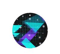 The Art of Glitching Lot de 4 désodorisants de voiture à suspendre pour intérieur de véhicule Parfum lavande longue durée Décoration parfumée double face pour voiture, maison, armoire