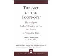 The Art of the Footnote Francis A. Burkle-Young, Saundra Rose Maley (Auteur)