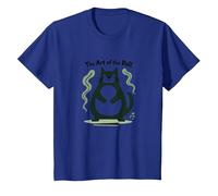 The Art of The Roll : Rolling Fatties Cat Humour T-Shirt, Enfant, Bleu Royal, 2 Ans