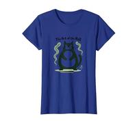 The Art of The Roll : Rolling Fatties Cat Humour T-Shirt, Femme, Bleu Royal, XXL