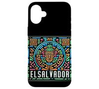 The Art Pre-Columbia of El Salvador Forms Colorful Coque pour iPhone 16 Plus