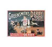 The Art Stop AD Dog Biscuits GREENSMITH Derby Clown Circus Framed Print F12X2189