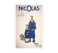 The Art Stop AD Nicolas Wine Merchant Vintner Nectar Bottle Paris Framed Print F12X2387