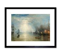 The Art Stop Joseph MALLORD William Turner British KEELMEN Heaving Coal Framed Print B12X5333