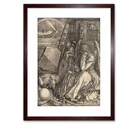 The Art Stop Painting Albrecht Durer German MELENCOLIA Old Framed Print F97X2654