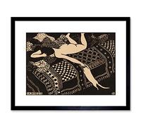 The Art Stop Painting Woodcut Vallotton Paresse Laziness Framed Print F12X3395