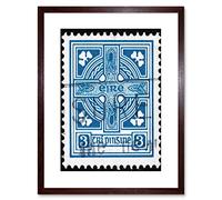 The Art Stop Postage Stamp Ireland Vintage Celtic Cross Photo Framed Print F97X5774