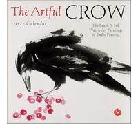 The Artful Crow 2027 Wall Calendar: Brush and Ink Watercolor Paintings