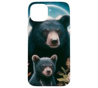 The Asian Black Bear Carte de Tarot Motif Animal Sauvage Coque pour iPhone 15 Plus