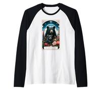 The Asian Black Bear Carte de Tarot Motif Animal Sauvage Manche Raglan