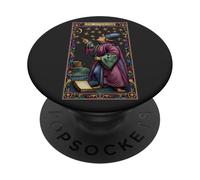 The Astrologer Studying Stars Planets Tarot Antique PopSockets PopGrip Adhésif