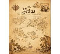 The Atlas: RPG Graph Paper & Hex Grid Notebook • 0.25" Square Grid + 0.5" Hex Grid • 60 Sheets • Large 8.5 x 11 • Dungeon Mapping & World Building