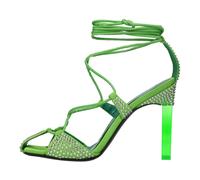 The Attico - Adele Sandales - Femme - Chaussures - Vert - Taille: 40 EU
