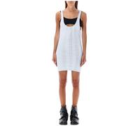 The Attico - Asymmetric One-Shoulder Voluminous Sleeve Mini Dress - Femme - Robes - Bleu - Taille: 38 FR