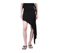 The Attico - Asymmetrical Midi Skirt - Femme - Jupes - Noir - Taille: 38 FR