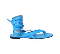 The Attico - Beth Flat Sandales - Femme - Chaussures - Bleu - Taille: 37 EU